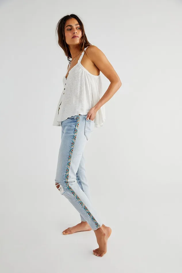 Women Statement Jeans Free People Driftwood Gizelle Jeans Tucson