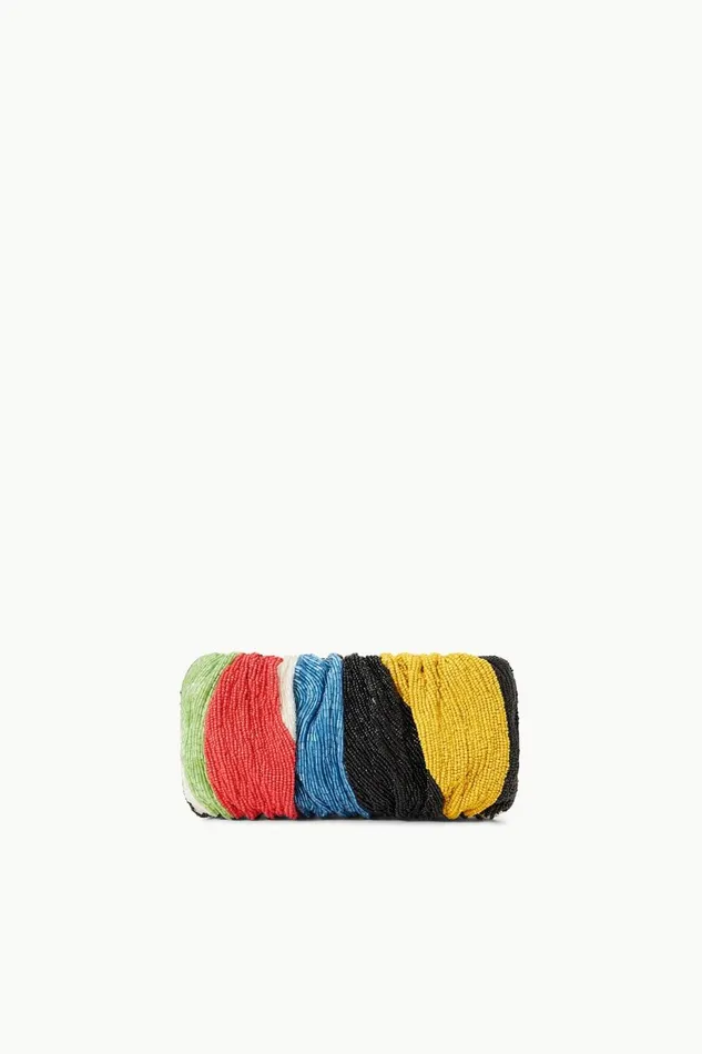 Women STAUD Beaded BEADED BEAN BAG MARBLE WAVE