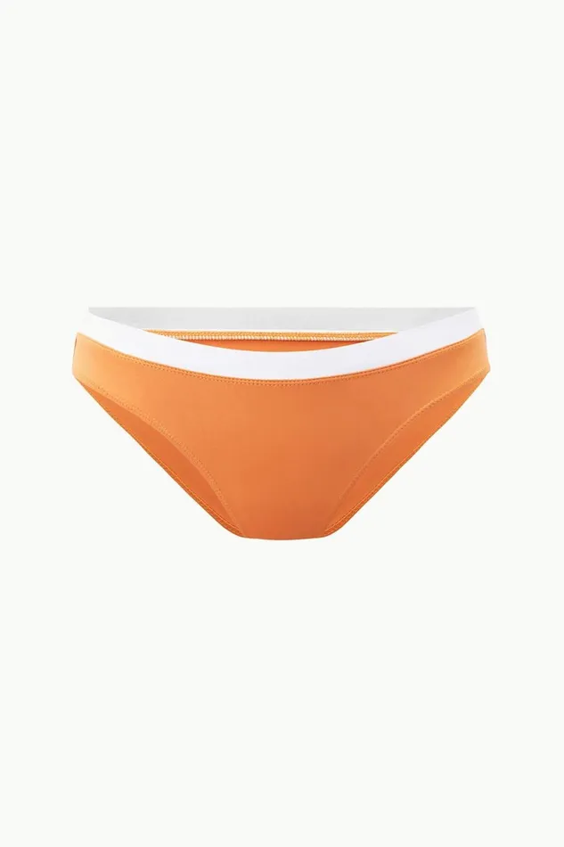 Women STAUD Bikinis GEMMA BIKINI BOTTOM NECTARINE WHITE