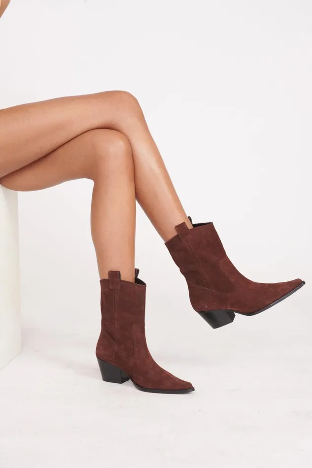 Women STAUD Boots JUNE BOOT MAHOGANY