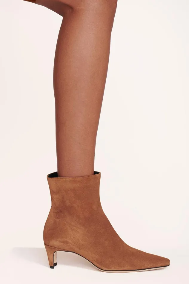 Women STAUD Boots WALLY ANKLE BOOT TAN SUEDE