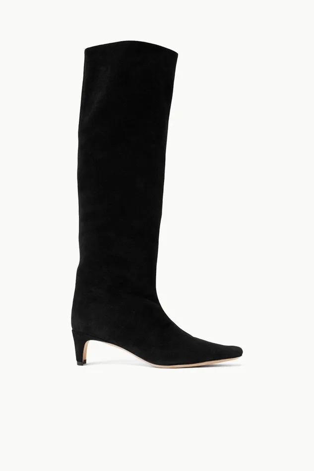 Women STAUD Boots WALLY BOOT BLACK SUEDE