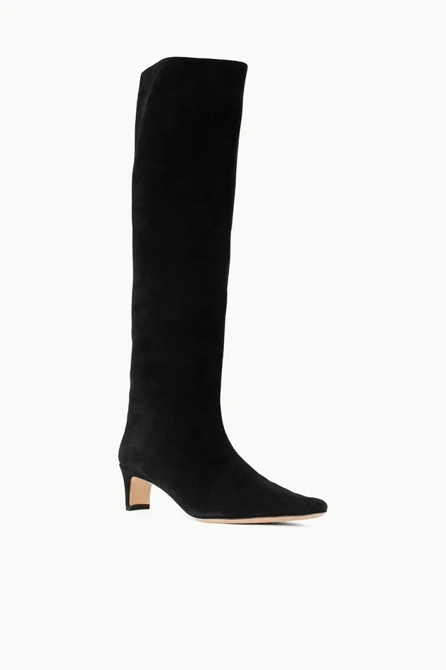 Women STAUD Boots WALLY BOOT BLACK SUEDE