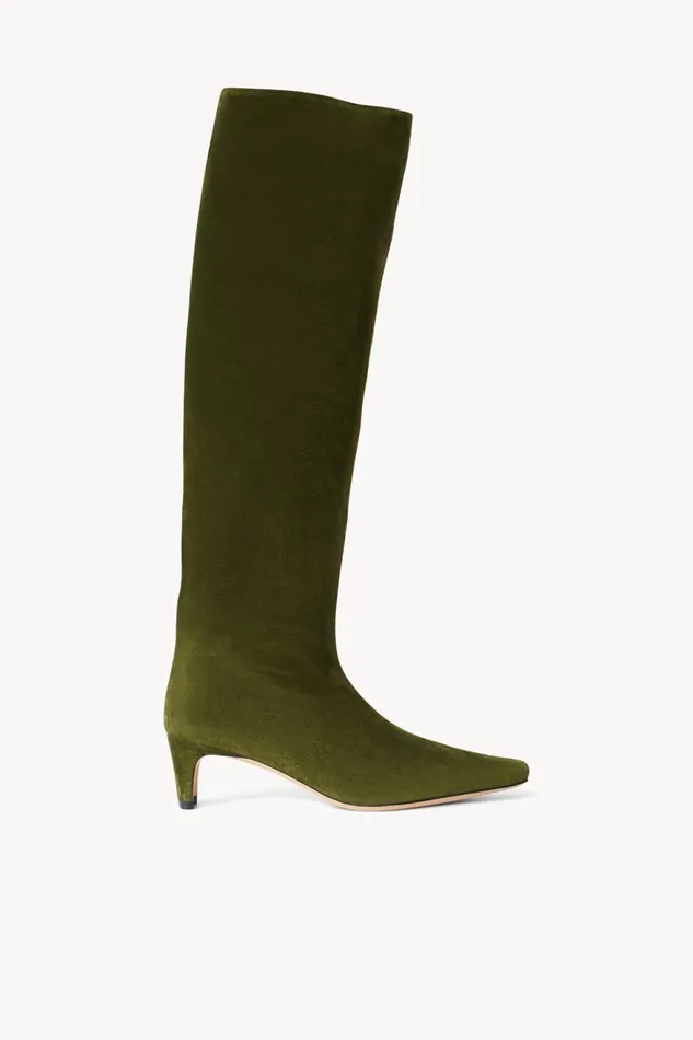 Women STAUD Boots WALLY BOOT OLIVE SUEDE