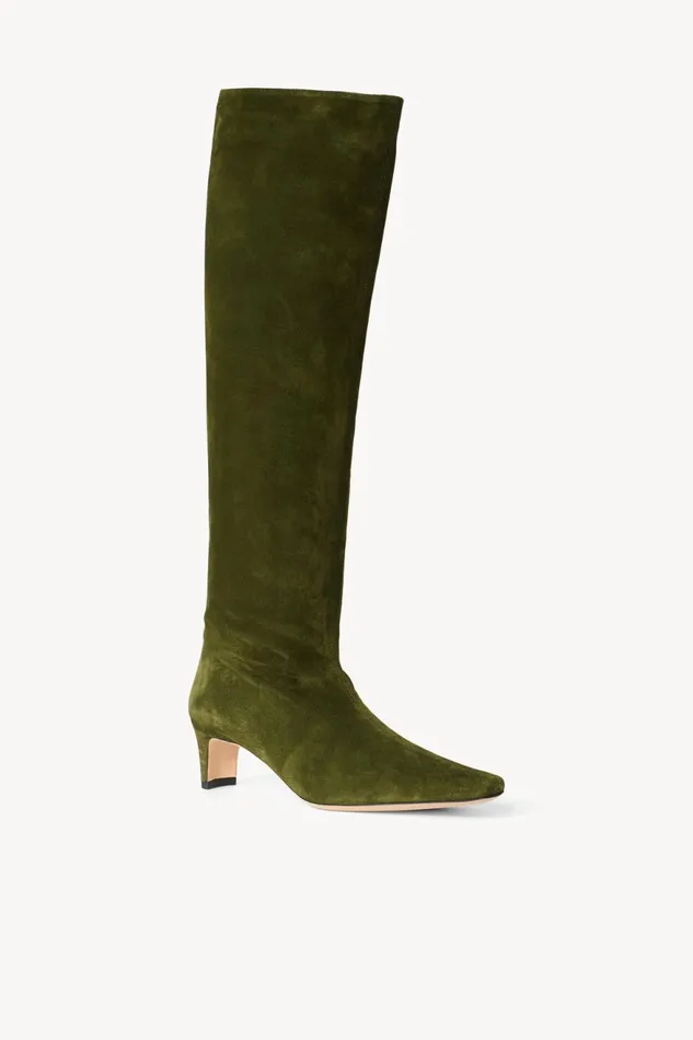 Women STAUD Boots WALLY BOOT OLIVE SUEDE Women STAUD Boots WALLY BOOT OLIVE SUEDE