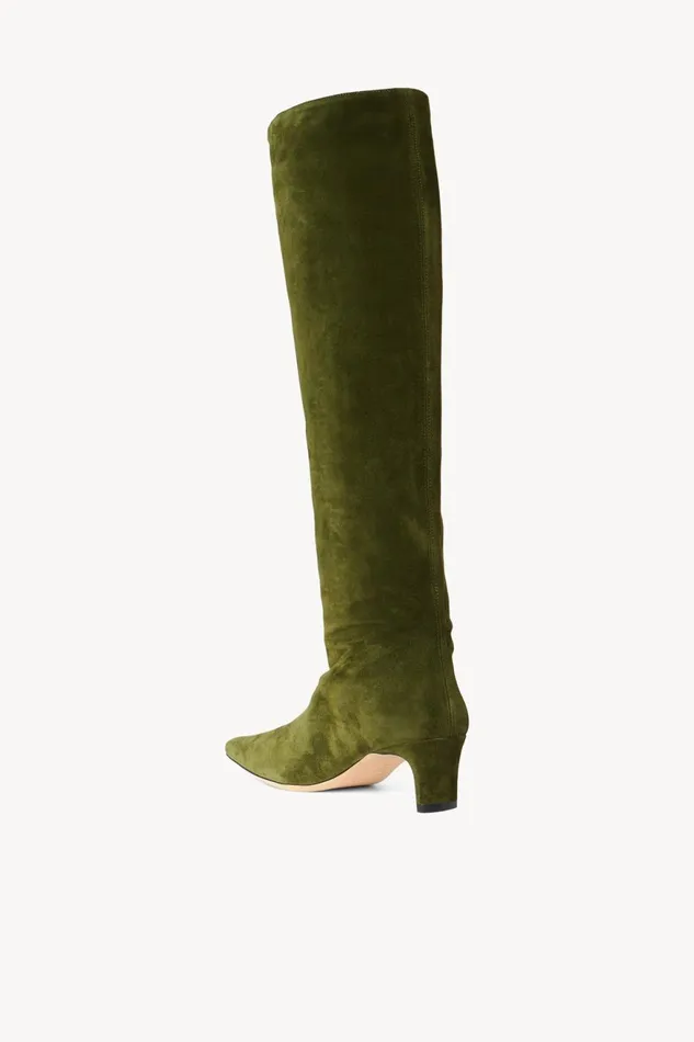 Women STAUD Boots WALLY BOOT OLIVE SUEDE Women STAUD Boots WALLY BOOT OLIVE SUEDE