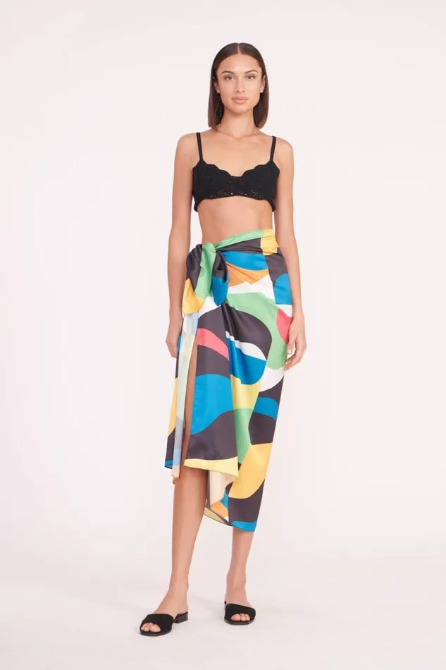 Women STAUD Cover Ups JESS SARONG MARBLE WAVE