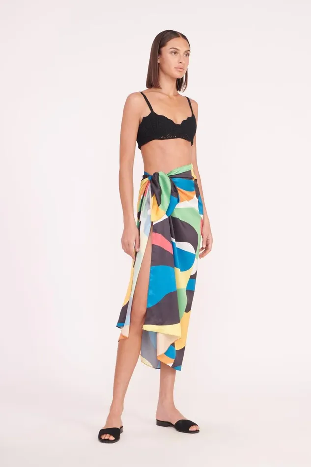 Women STAUD Cover Ups JESS SARONG MARBLE WAVE