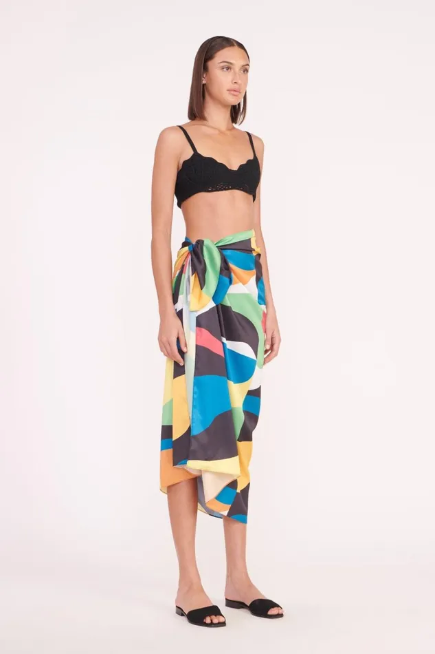 Women STAUD Cover Ups JESS SARONG MARBLE WAVE