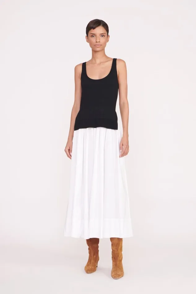 Women STAUD Dresses COREY DRESS BLACK WHITE