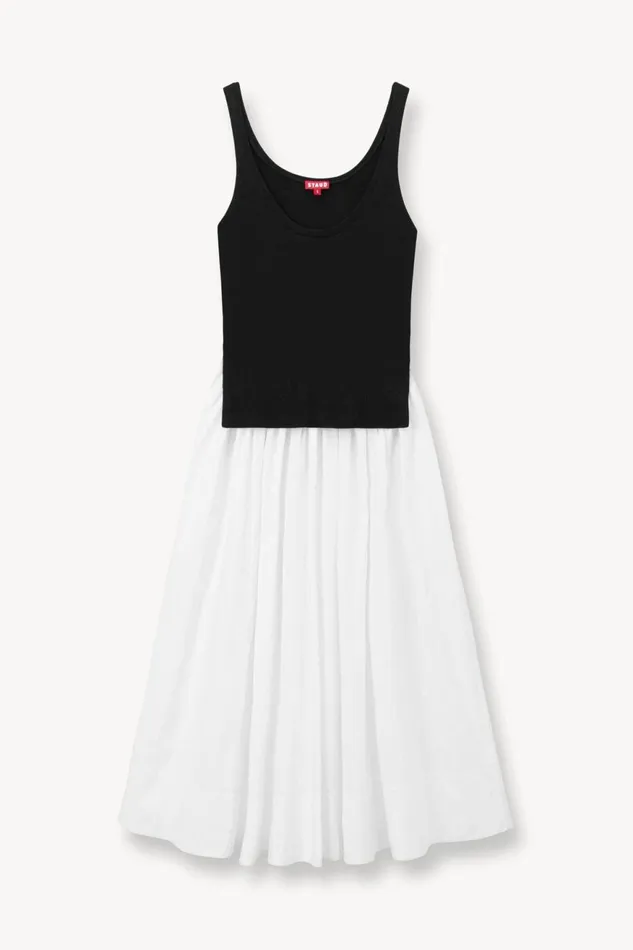 Women STAUD Dresses COREY DRESS BLACK WHITE Women STAUD Dresses COREY DRESS BLACK WHITE