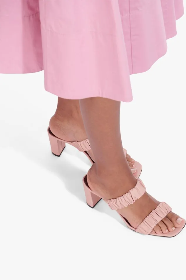 Women STAUD Heels FRANKIE RUCHED SANDAL DARK BLUSH Women STAUD Heels FRANKIE RUCHED SANDAL DARK BLUSH