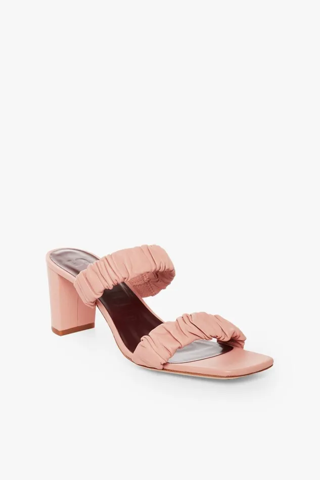 Women STAUD Heels FRANKIE RUCHED SANDAL DARK BLUSH Women STAUD Heels FRANKIE RUCHED SANDAL DARK BLUSH