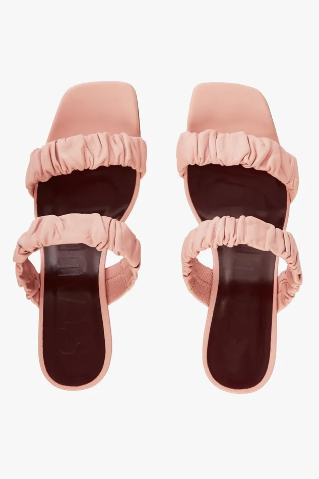 Women STAUD Heels FRANKIE RUCHED SANDAL DARK BLUSH Women STAUD Heels FRANKIE RUCHED SANDAL DARK BLUSH