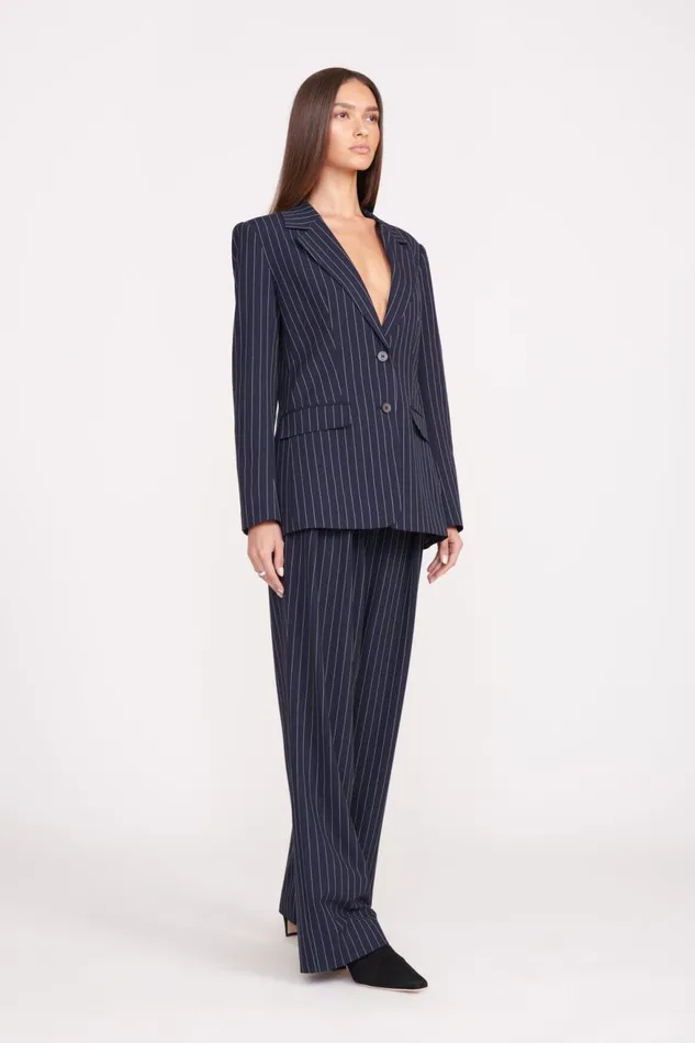Women STAUD Pants and Shorts LUISA PANT NAVY PINSTRIPE Women STAUD Pants and Shorts LUISA PANT NAVY PINSTRIPE