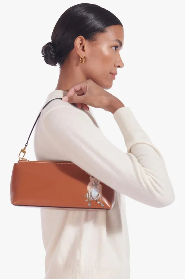 Women STAUD Pet Handbags CUSTOM KAIA BAG TAN