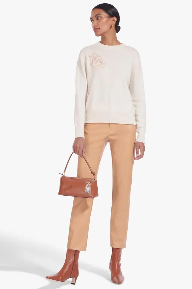 Women STAUD Pet Handbags CUSTOM KAIA BAG TAN
