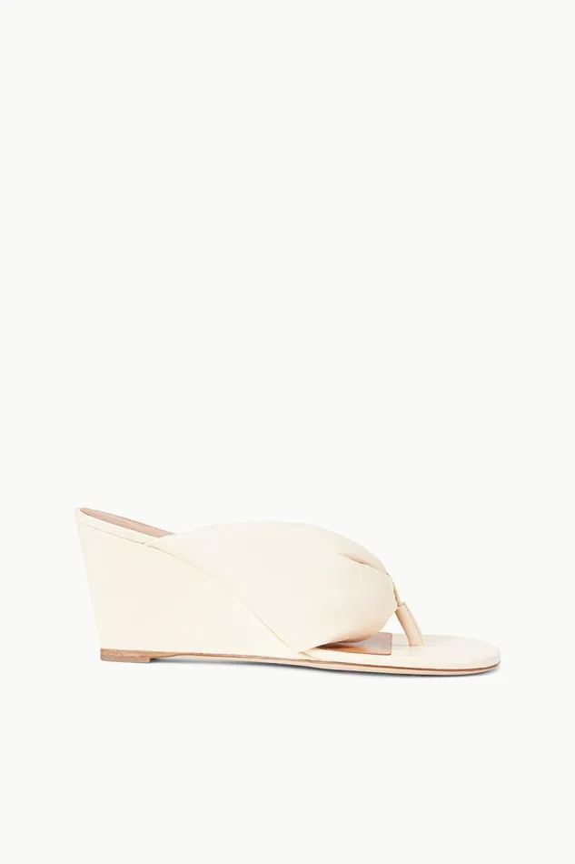 Women STAUD Platforms and Wedges DAHLIA WEDGE CREAM