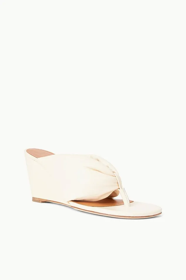 Women STAUD Platforms and Wedges DAHLIA WEDGE CREAM Women STAUD Platforms and Wedges DAHLIA WEDGE CREAM