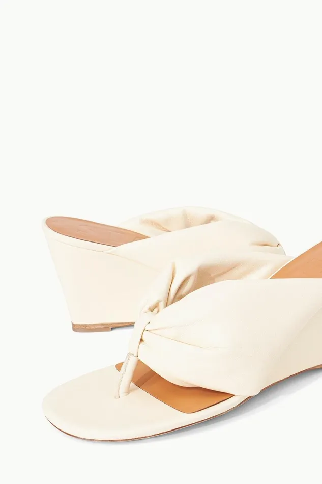 Women STAUD Platforms and Wedges DAHLIA WEDGE CREAM Women STAUD Platforms and Wedges DAHLIA WEDGE CREAM