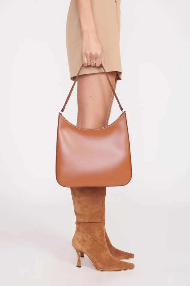 Women STAUD Shoulder ALEC BAG TAN