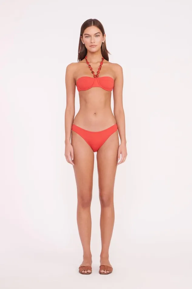 Women STAUD Swim GEMMA BIKINI BOTTOM RUBY Women STAUD Swim GEMMA BIKINI BOTTOM RUBY