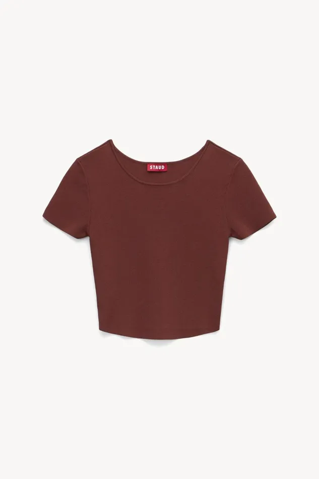 Women STAUD Tops ILA TOP BARK Women STAUD Tops ILA TOP BARK