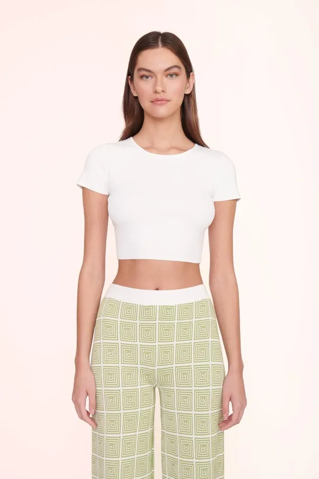 Women STAUD Tops ILA TOP WHITE