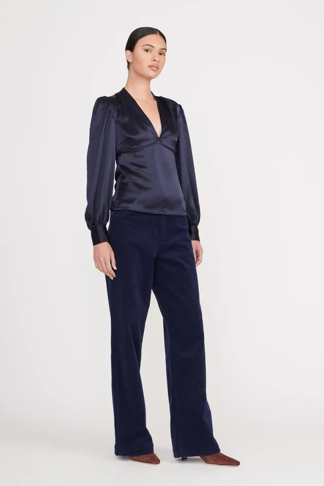 Women STAUD Tops ROSENDA TOP NAVY Women STAUD Tops ROSENDA TOP NAVY