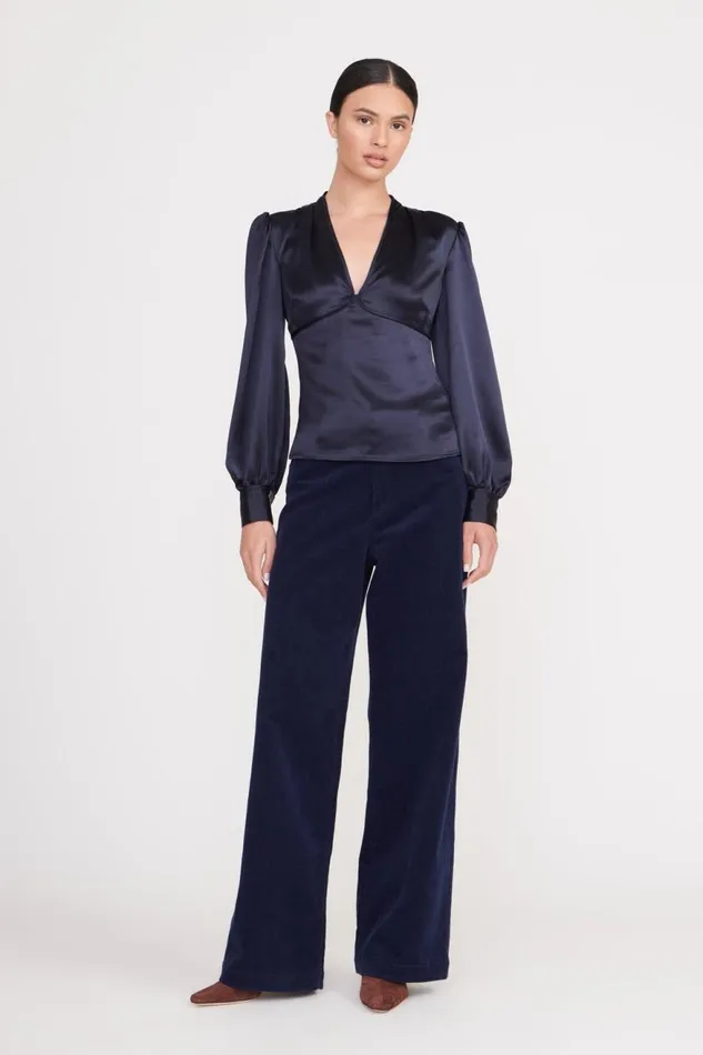 Women STAUD Tops ROSENDA TOP NAVY Women STAUD Tops ROSENDA TOP NAVY