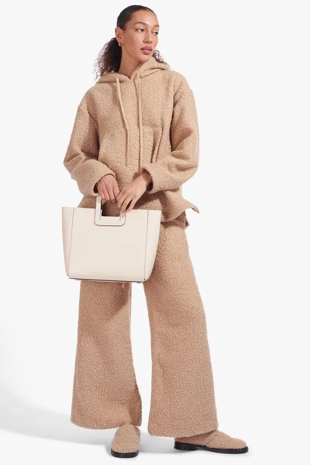 Women STAUD Totes SHIRLEY LEATHER BAG CREAM