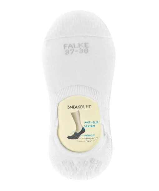 Women Step High Cut Women No Show Socks White FALKE No Show Socks