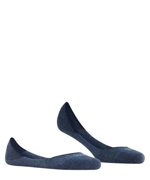 Women Step Medium Cut Women No Show Socks Navy Mel FALKE No Show Socks