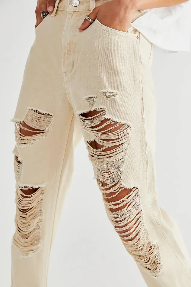 Women StraightLeg Jeans Free People ZGY Rebound Jeans Sandstone