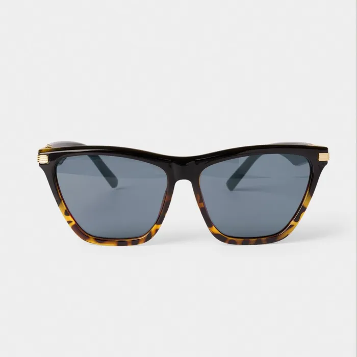 Women Sunglasses and Cases Katie Loxton Marbella Black Tortoiseshell Sunglasses