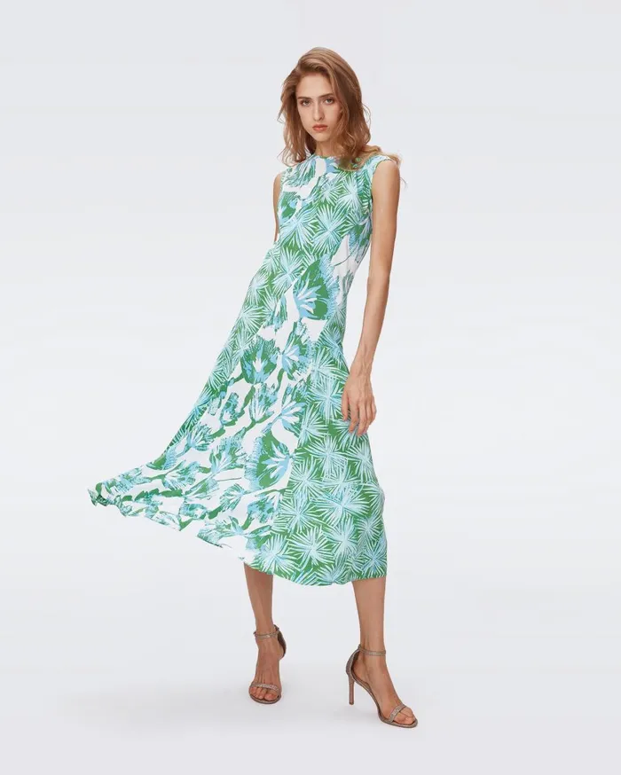 Women Sunniva Dress Huge Sea Trees And Sea Holly Green DVF Dresses
