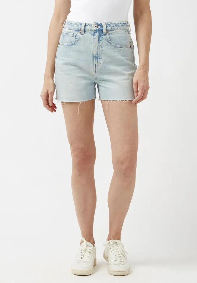 Women Super High Rise Joanna Bleached Down Shorts Indigo Buffalo David Bitton Shorts and Skirts Women Super High Rise Joanna Bleached Down Shorts Indigo Buffalo David Bitton Shorts and Skirts