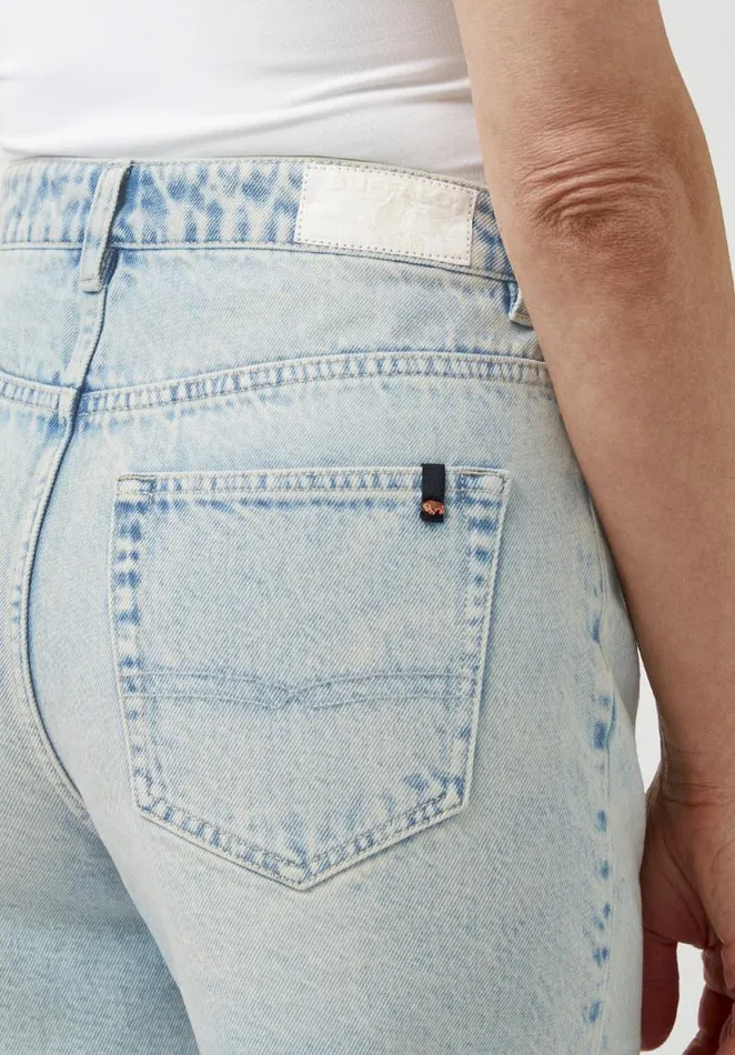 Women Super High Rise Joanna Bleached Down Shorts Indigo Buffalo David Bitton Shorts and Skirts
