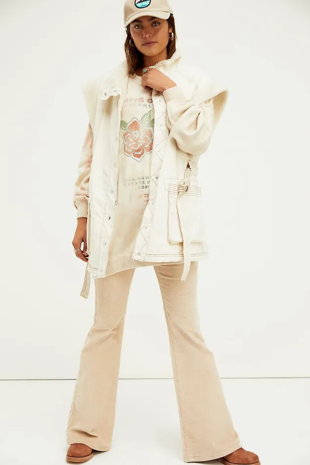 Women Sweaters Free People Cosmos Graphic Pullover Clay Roses Combo