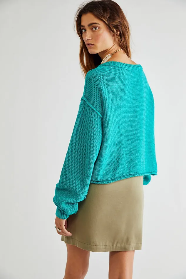 Women Sweaters Free People Inside Out Pullover Galapagos