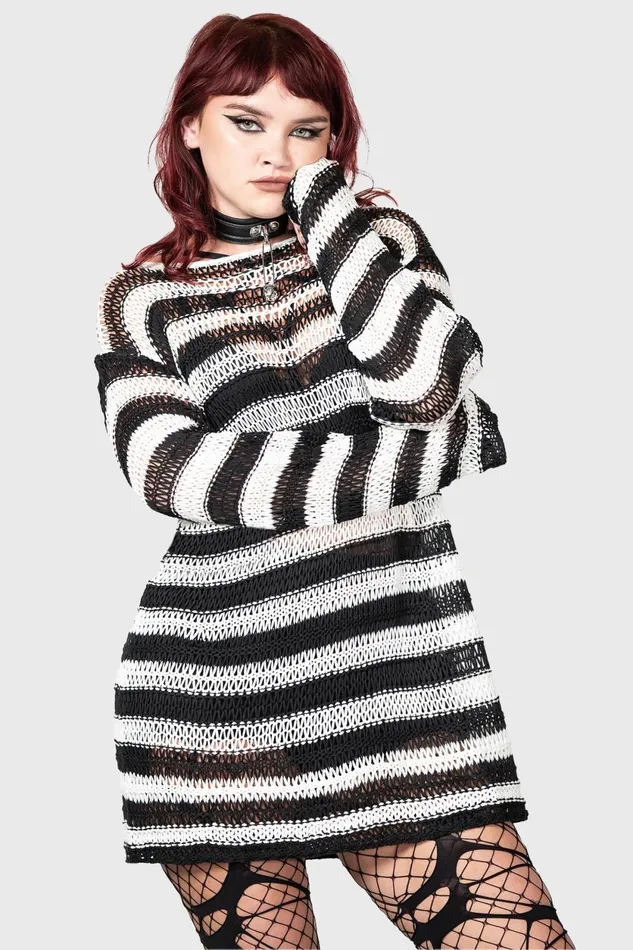 Women Sweaters Killstar Grunge Sweater