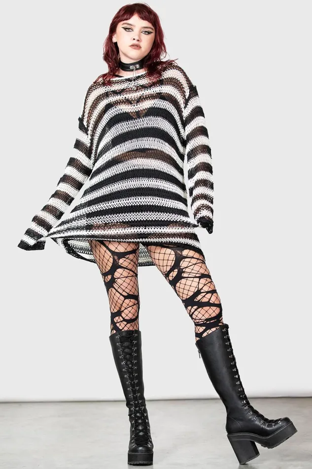 Women Sweaters Killstar Grunge Sweater