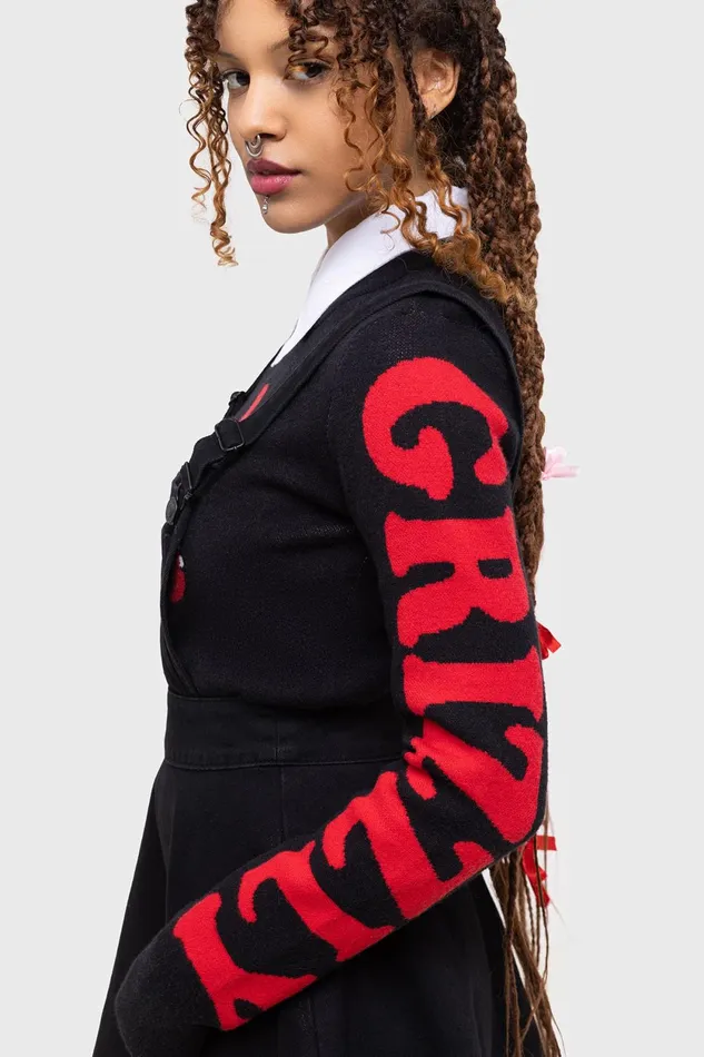 Women Sweaters Killstar Naughty Grizzly Knit Sweater