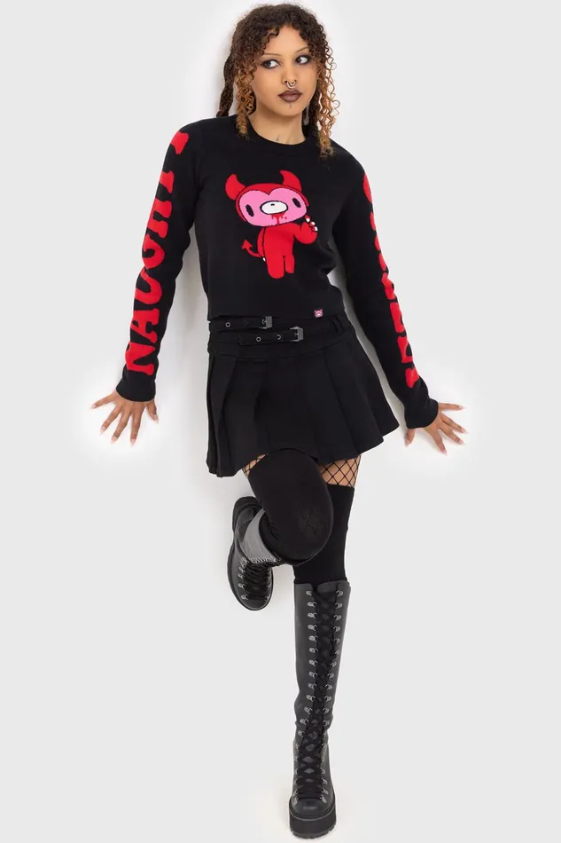 Women Sweaters Killstar Naughty Grizzly Knit Sweater