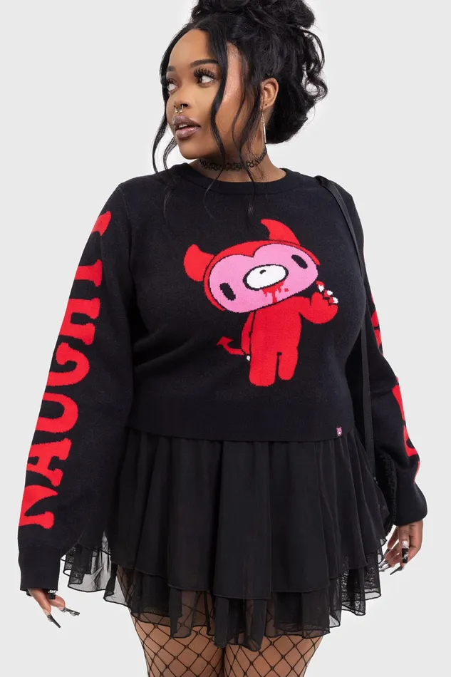 Women Sweaters Killstar Naughty Grizzly Knit Sweater