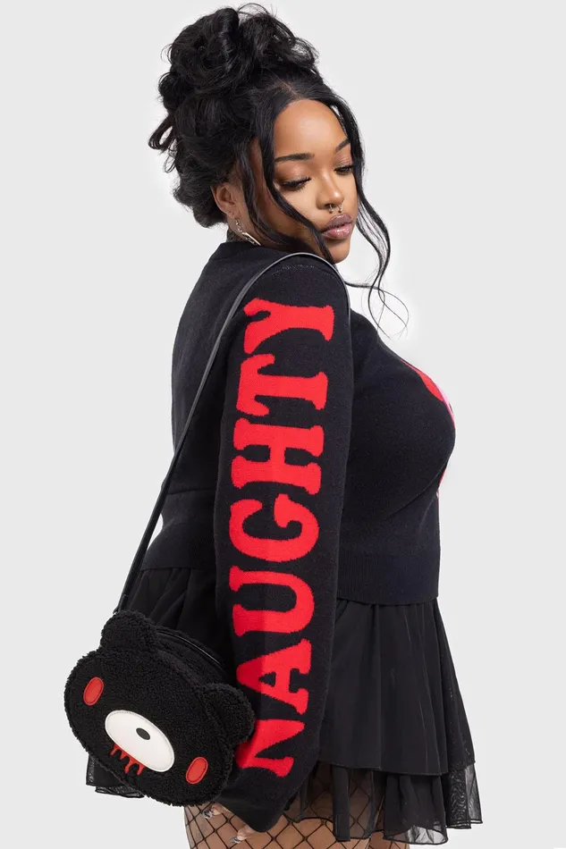 Women Sweaters Killstar Naughty Grizzly Knit Sweater