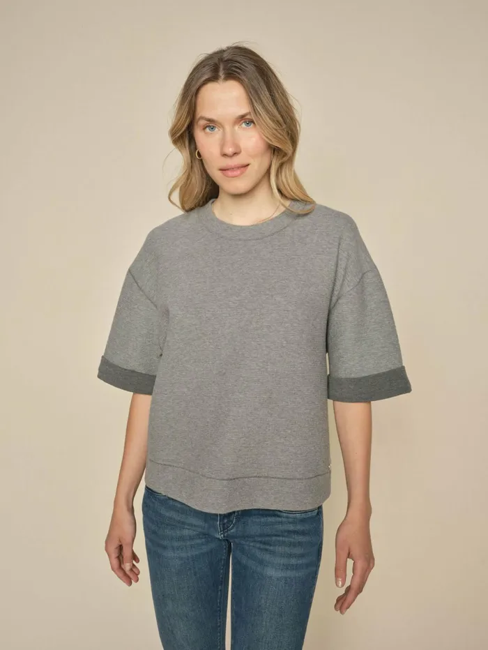 Women Sweats MOS MOSH MMShor OSS Sweatshirt Sharkskin