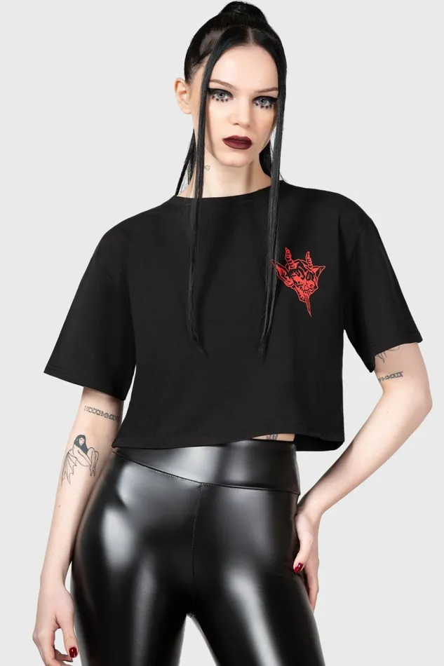Women TShirts and Vests Killstar Deamon Ghoul Top