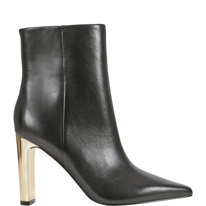 Women Talyna Dress Bootie Black Leather Marc Fisher Booties