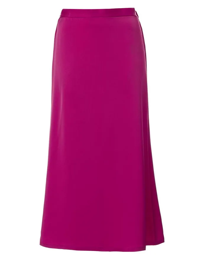 Women Tea Length Adler Satin Skirt Festivalfuchsia Buffalo David Bitton Dresses and Jumpsuits
